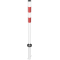 KICKBACK � puller | � 60 mm | med jordfod til indst�bning i beton | hvid med r�de reflekterende striber